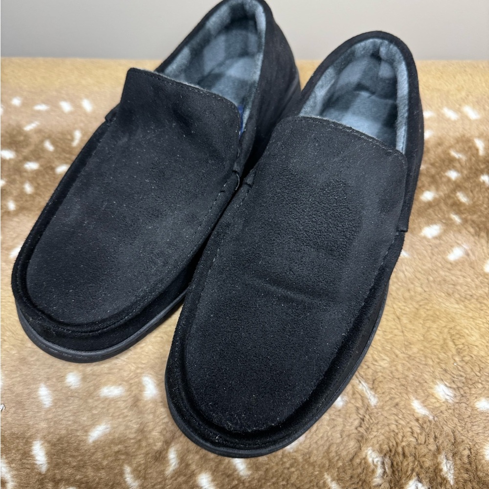 Stafford Men's Black Suede Loafers